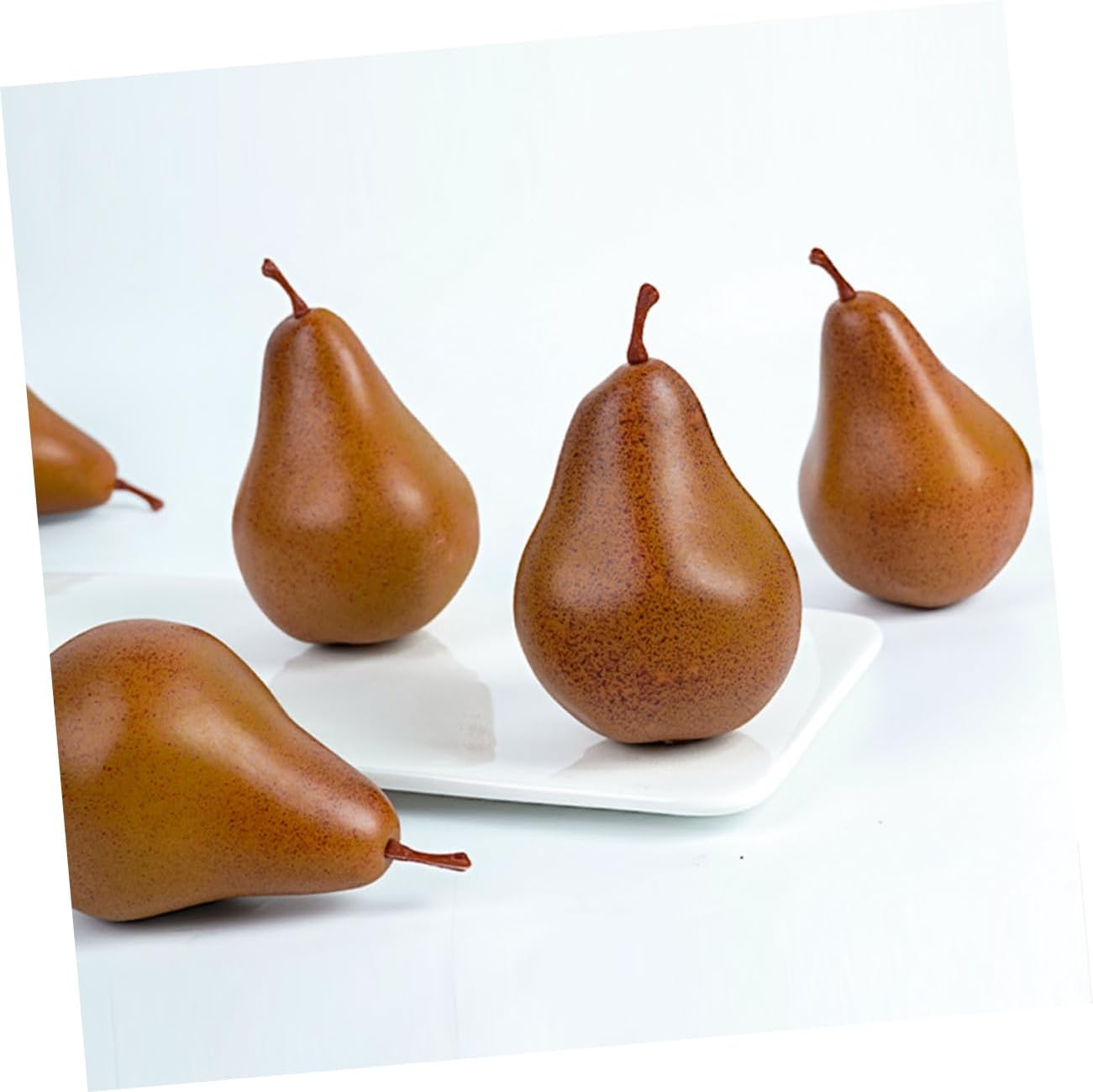 DECHOUS Artificial Pear Models 2Pcs Realistic Decorations