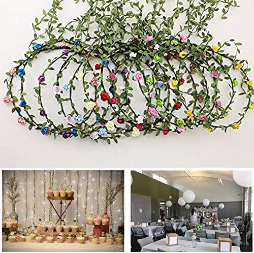 65 Ft Artificial Eucalyptus Leaf Garland for Decor