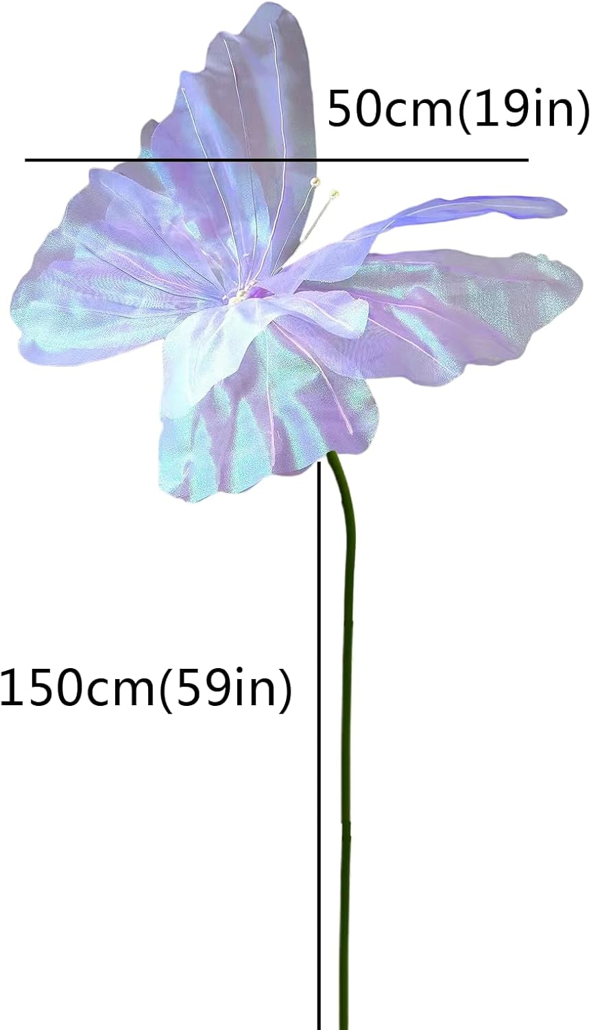 Tall Artificial Plant with Butterfly Arch Pink 1pc