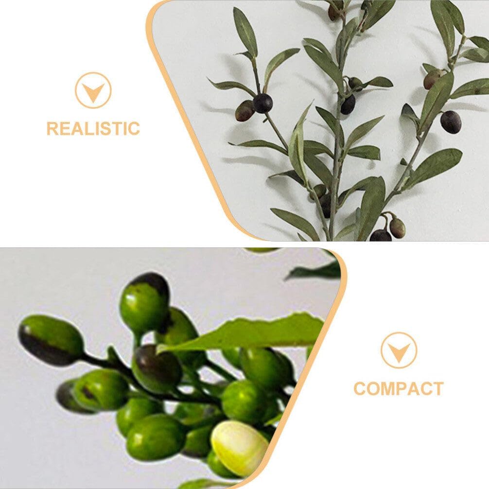 30pcs Fake Olive Foam Artificial Fruit Decor Props