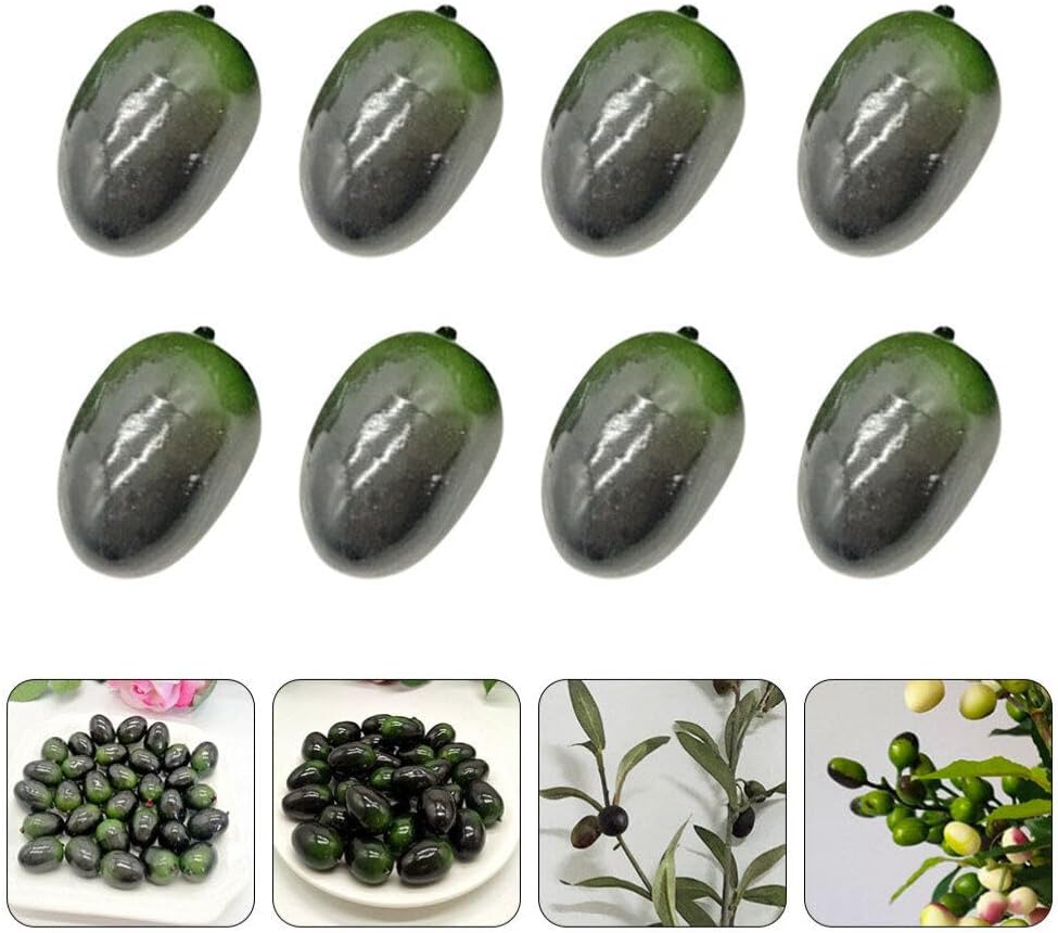 30pcs Fake Olive Foam Artificial Fruit Decor Props