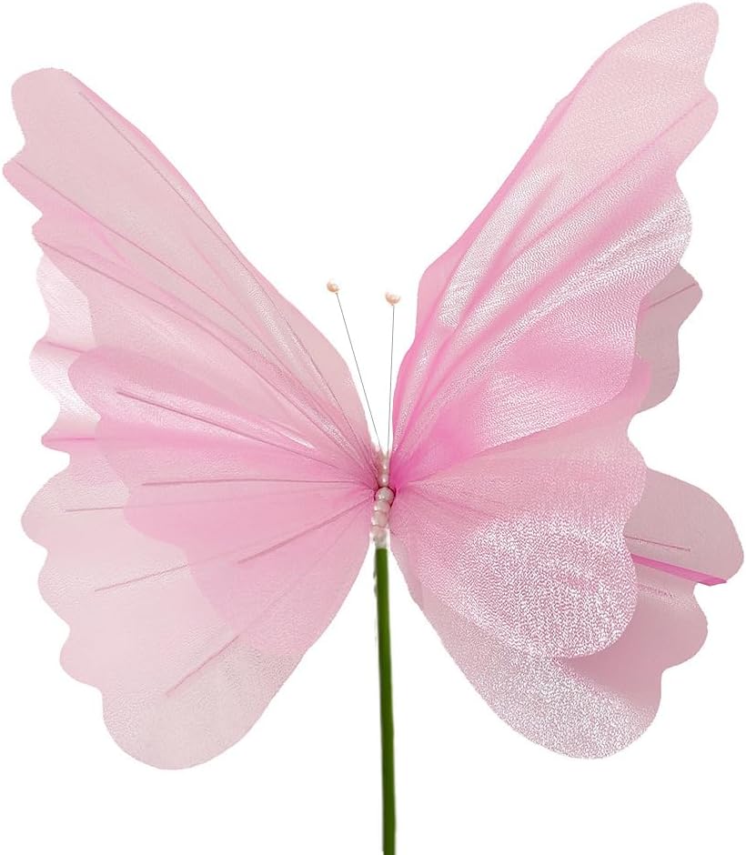 Tall Artificial Plant with Butterfly Arch Pink 1pc