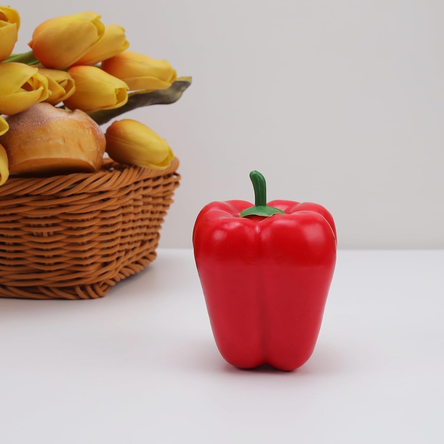 Gresorth 8pcs Artificial Red Pepper Decoration