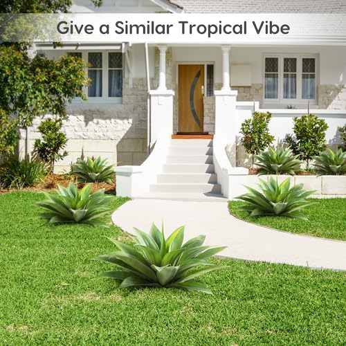 Velener Artificial Agave Plant Set 28 Inch UV Resistant
