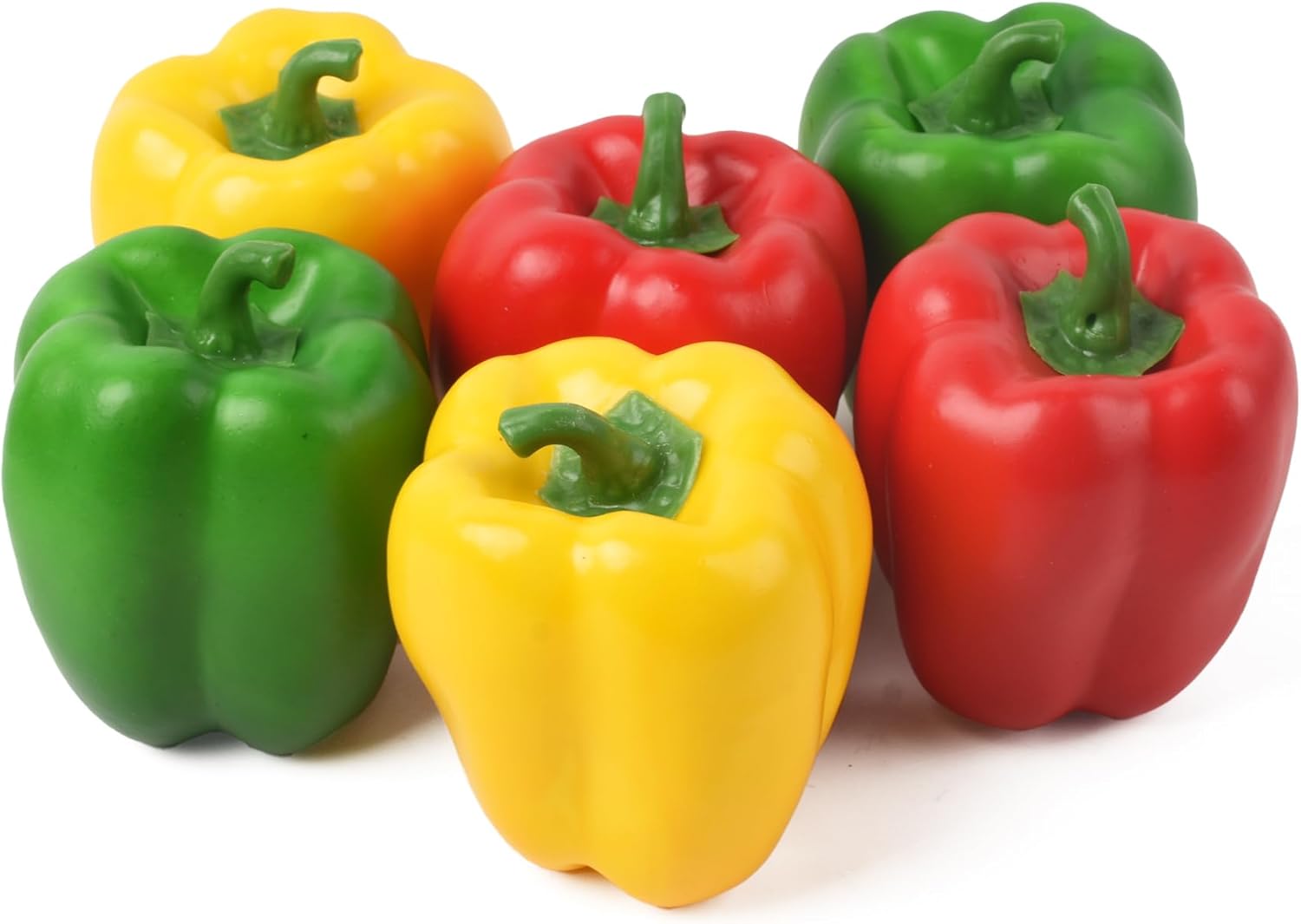 Viociwu Artificial Bell Peppers 6PCS for Kitchen Decor