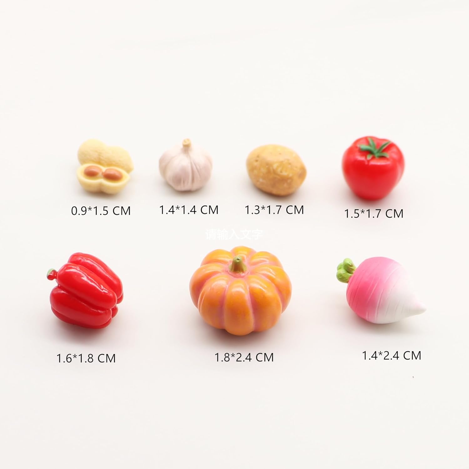 Crrezhai Vegetables Mini Resin Figures 30PCS Set