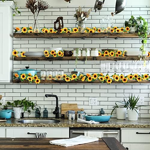 Uieke 3 Pack Artificial Sunflower Garland
