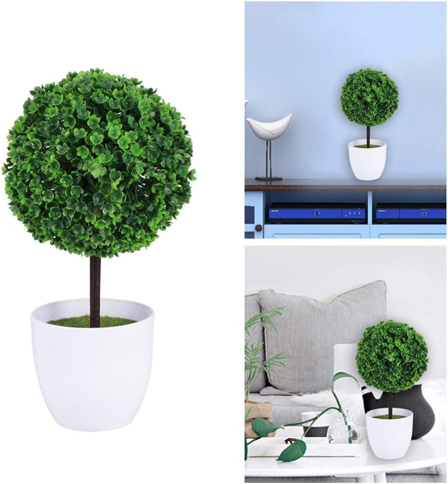 BESPORTBLE 2 Pcs Artificial Topiary Trees Farmhouse Decor
