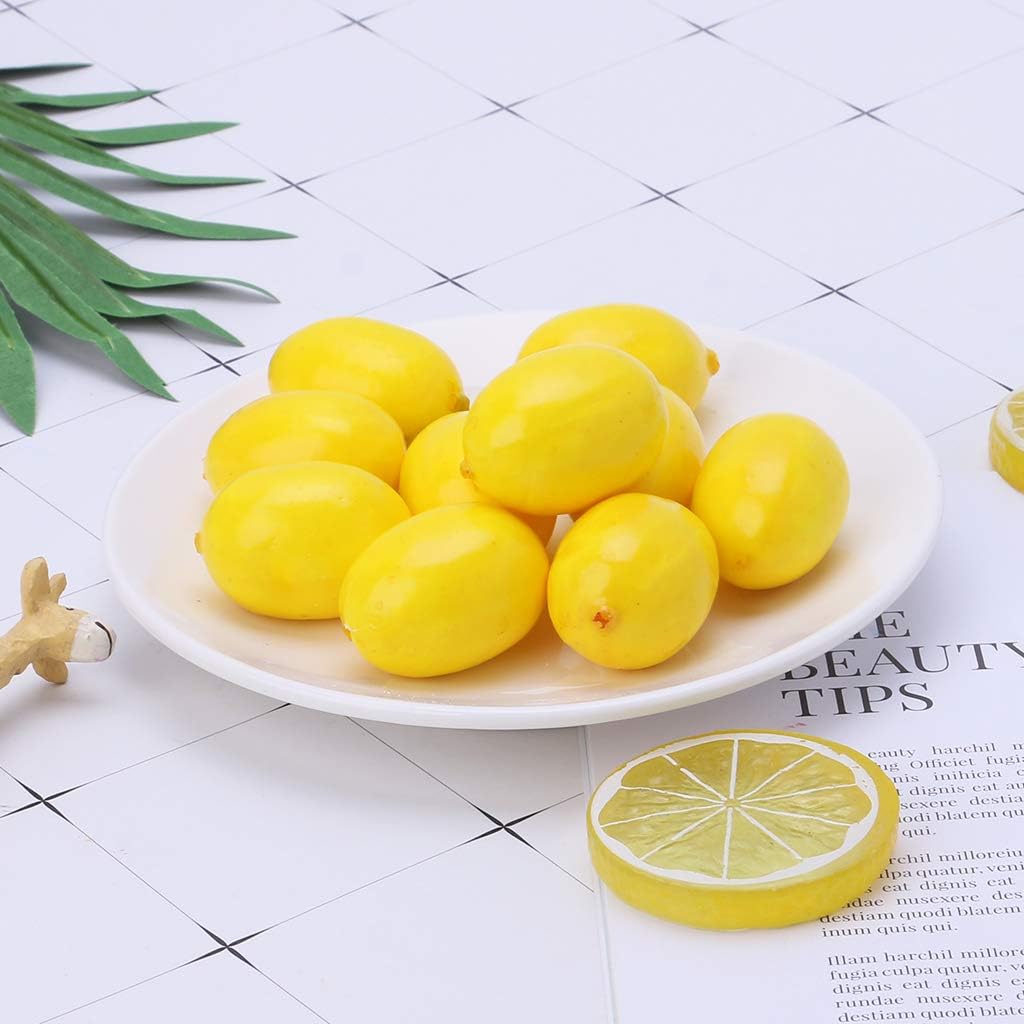20pcs Artificial Lemon Display for Home Party Decor