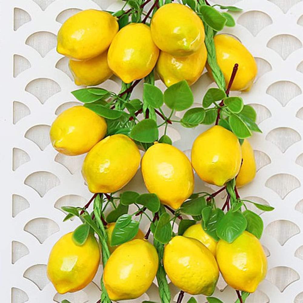 Velidy 5 Pack Artificial Lemon String Decor