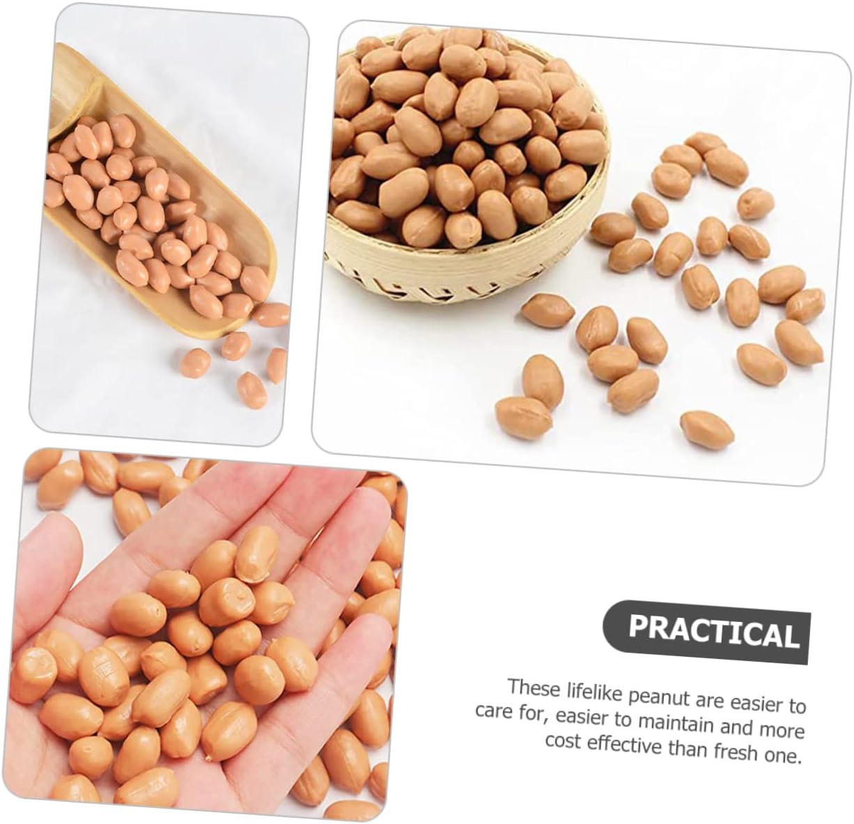 Happyyami Artificial Peanut Kernels for Photography Props