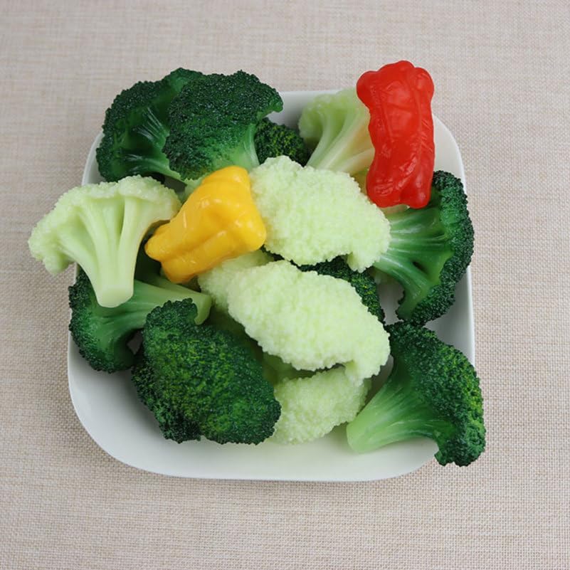 Cabilock 10Pcs Artificial Broccoli Decorations