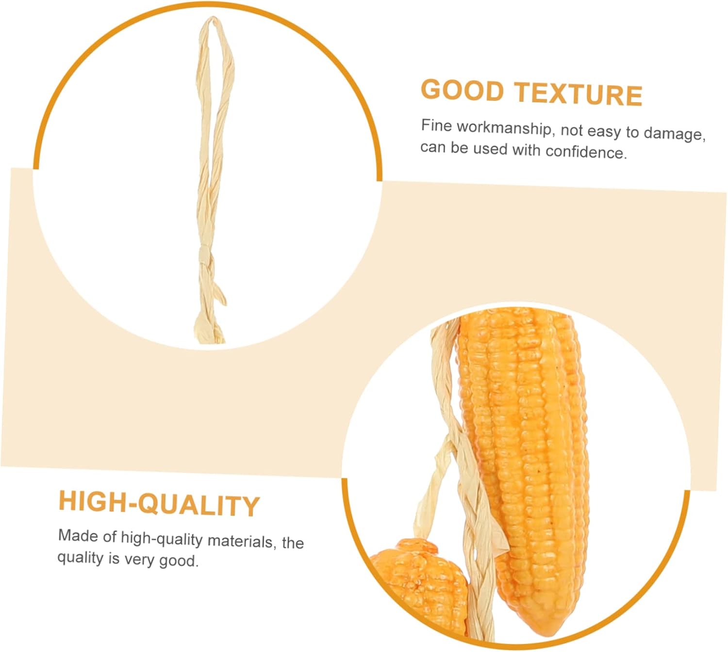 Cabilock 3Pcs Artificial Corn String Decorative Hanging Ornament