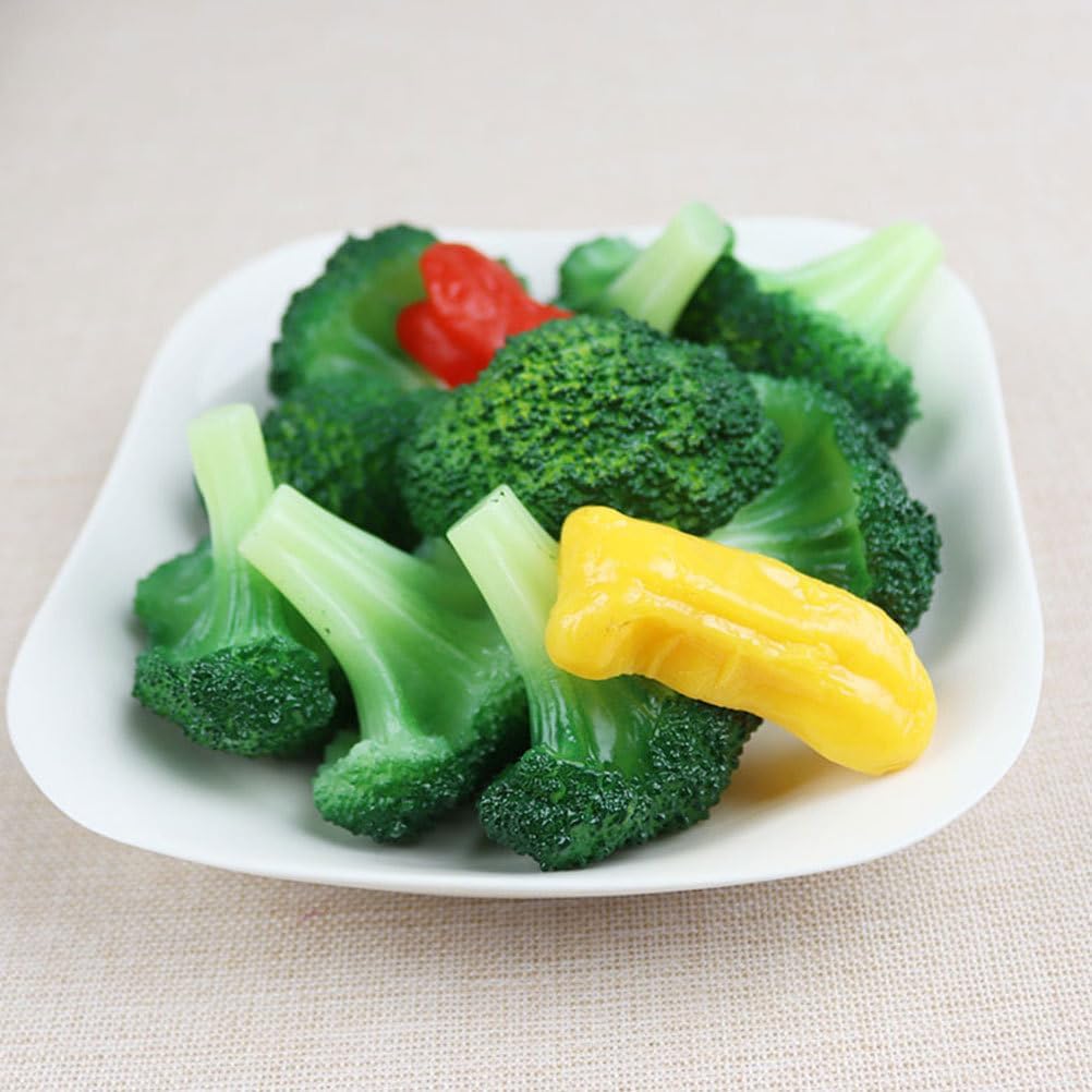 Cabilock 10Pcs Artificial Broccoli Decorations