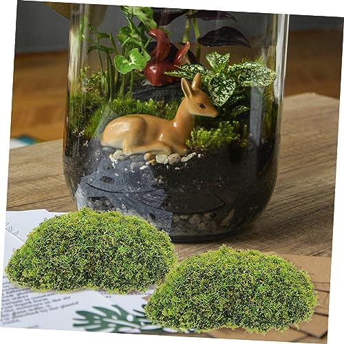 Luxshiny 12Pcs Artificial Moss Stones Decor