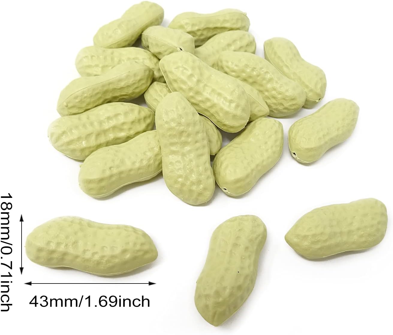 Honbay 50PCS Lifelike Artificial Peanuts for Decor and Photography