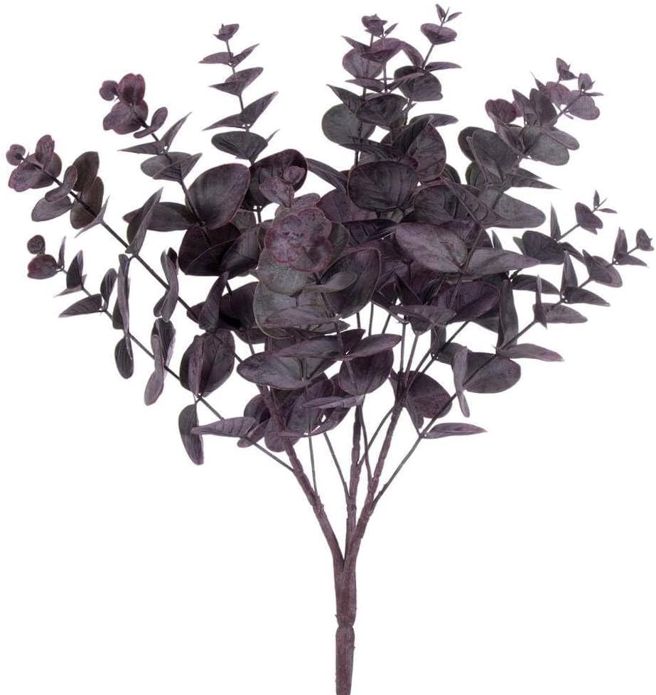 Vickerman 724354-19 Burgundy Spiral Eucalyptus Bush 2bag
