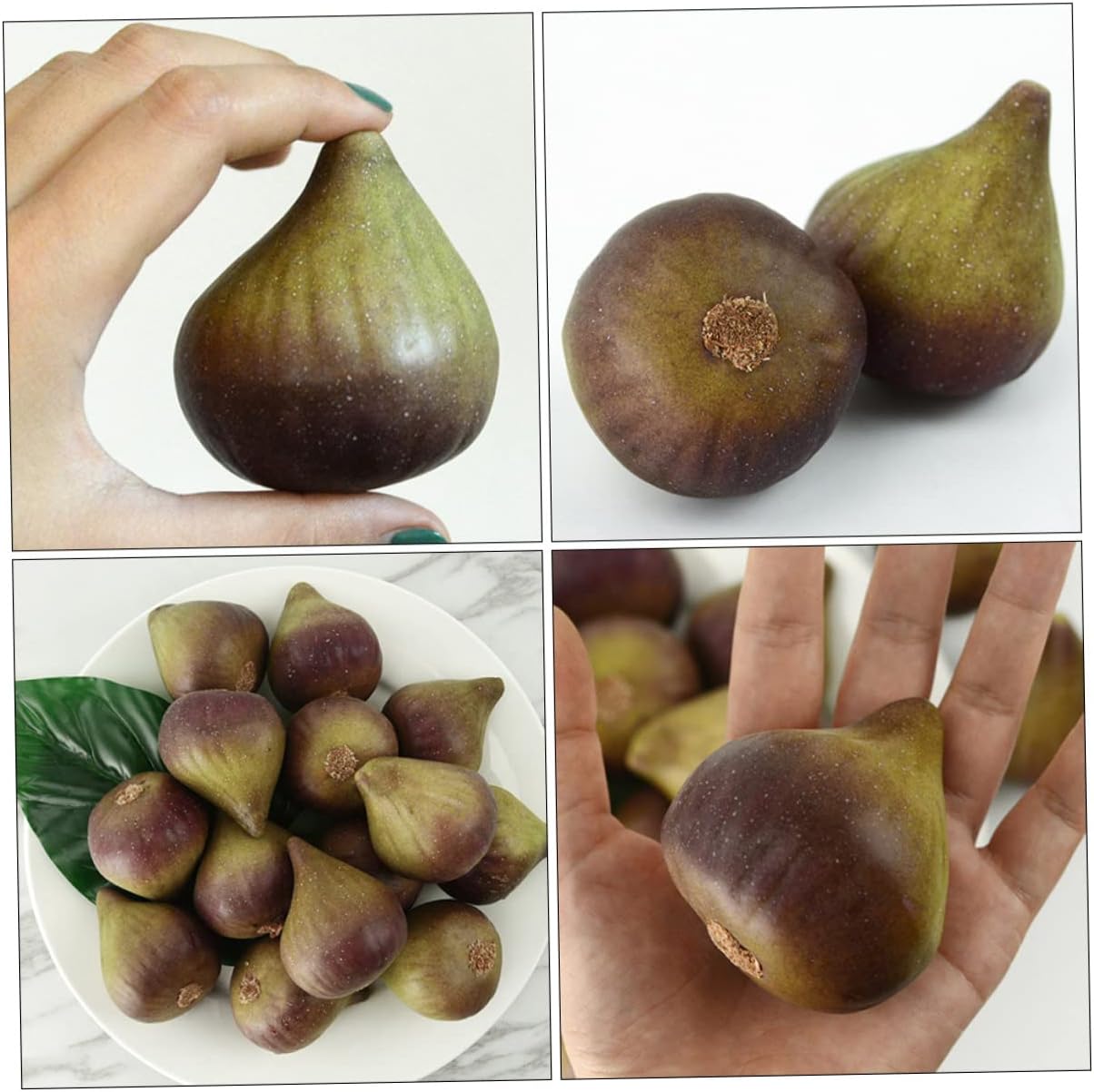 5Pcs Realistic Artificial Fig Models for Home Kitchen Display