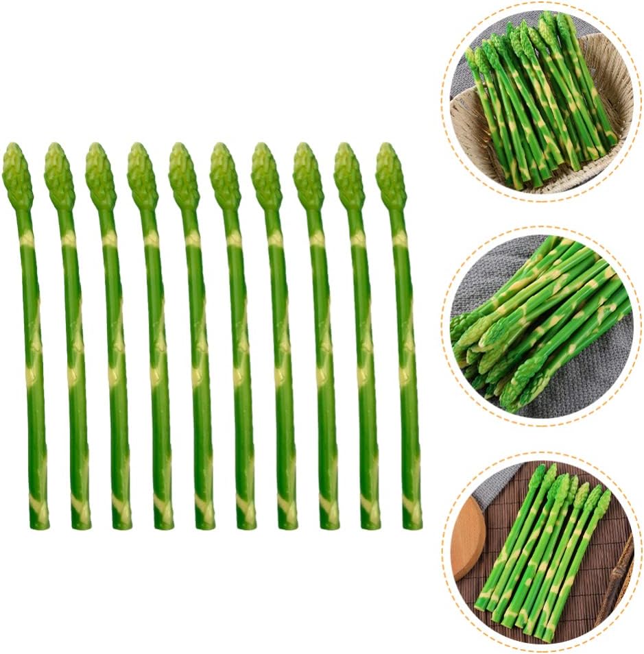 VOSAREA 10pcs Realistic Artificial Asparagus Decor