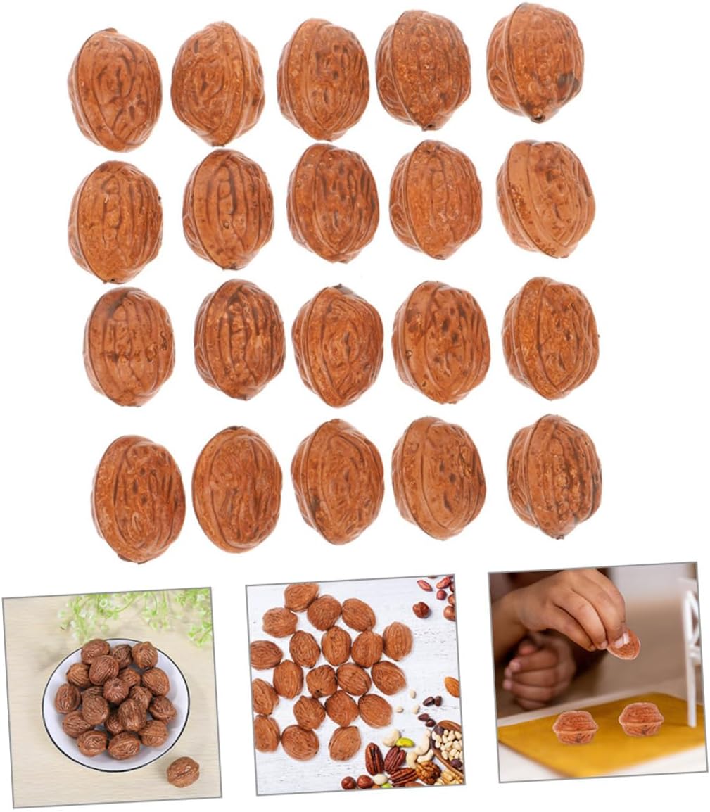 50pcs Artificial Walnut Decorations for Home and Office