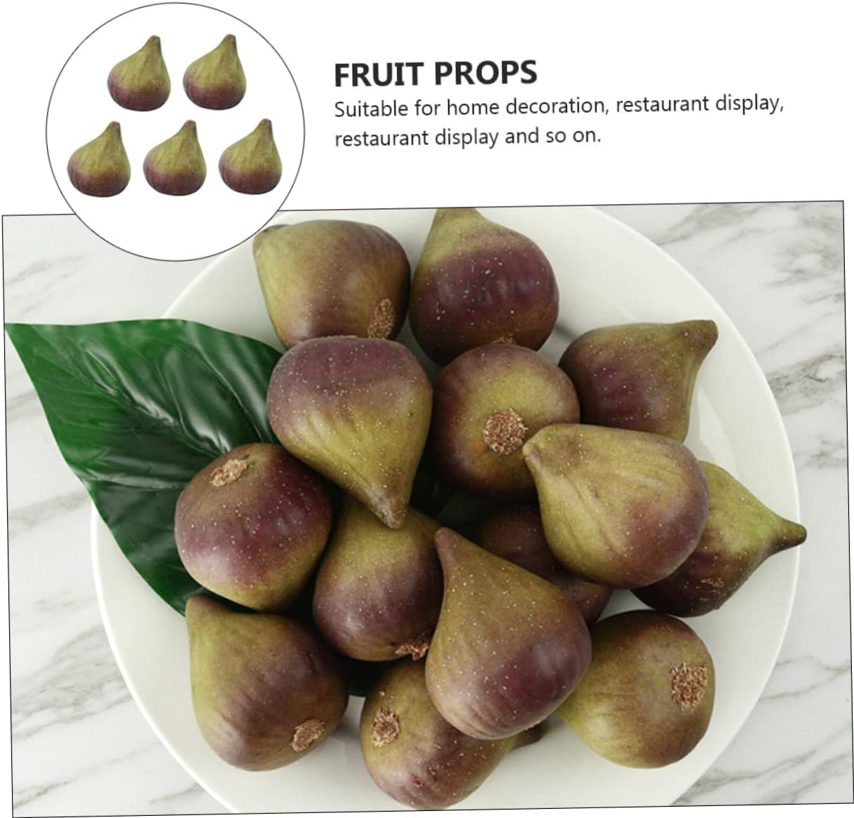 Cabilock 5Pcs Realistic Artificial Fruit Decorative Models