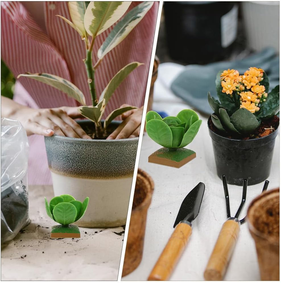 Fomiyes Simulated Cabbage Ornaments 6Pcs Artificial Plastic Green Cabbage Decor