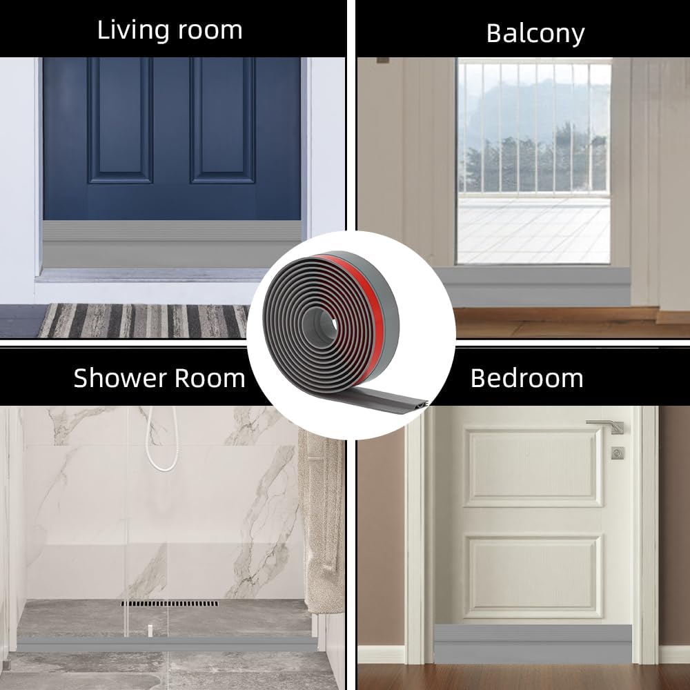 Ormestop Door Draft Stopper 78 Inch Grey