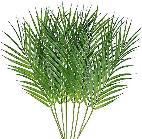Artificial Areca Palm Leaves 8 Pcs for Decor