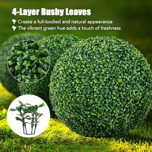 GOFLAME 20 Artificial Plant Topiary Ball Set