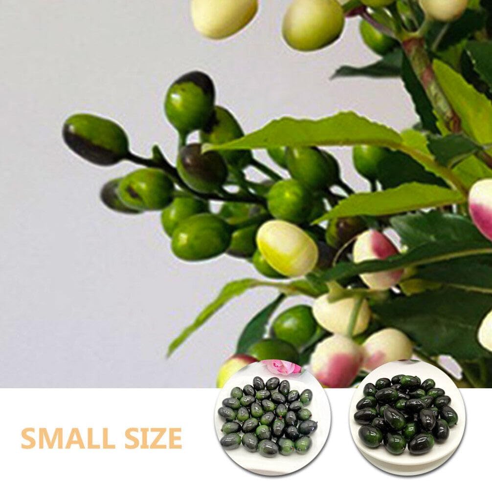 30pcs Fake Olive Foam Artificial Fruit Decor Props