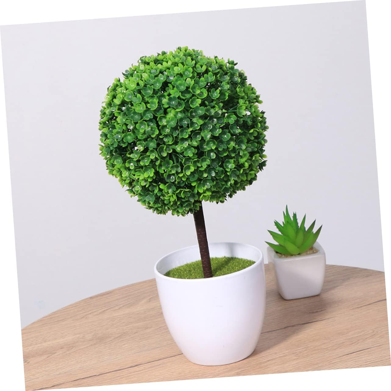 3Pcs Artificial Cherry Ball Bonsai for Home Office Decor