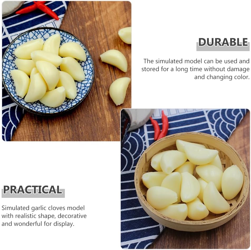 IMIKEYA Artificial Garlic Cloves Decor Set