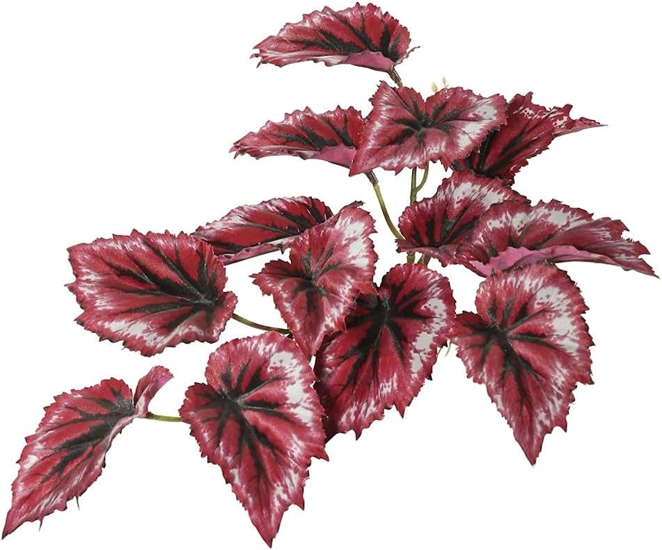 Vickerman Red Begonia Hanging Bush 3Pk Home Office Decor