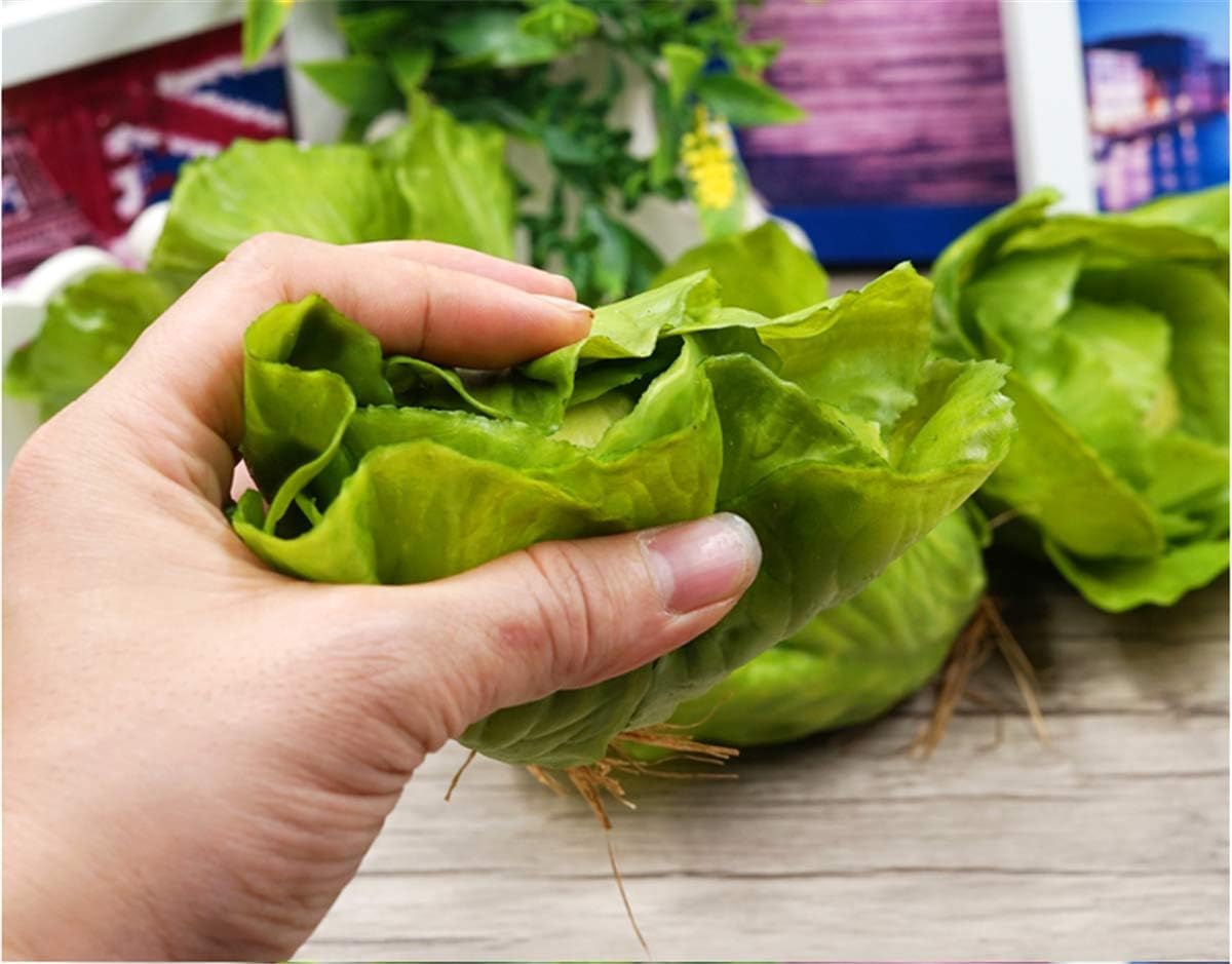 Zzooi Artificial Full Blown Cabbage Ball 1PCS