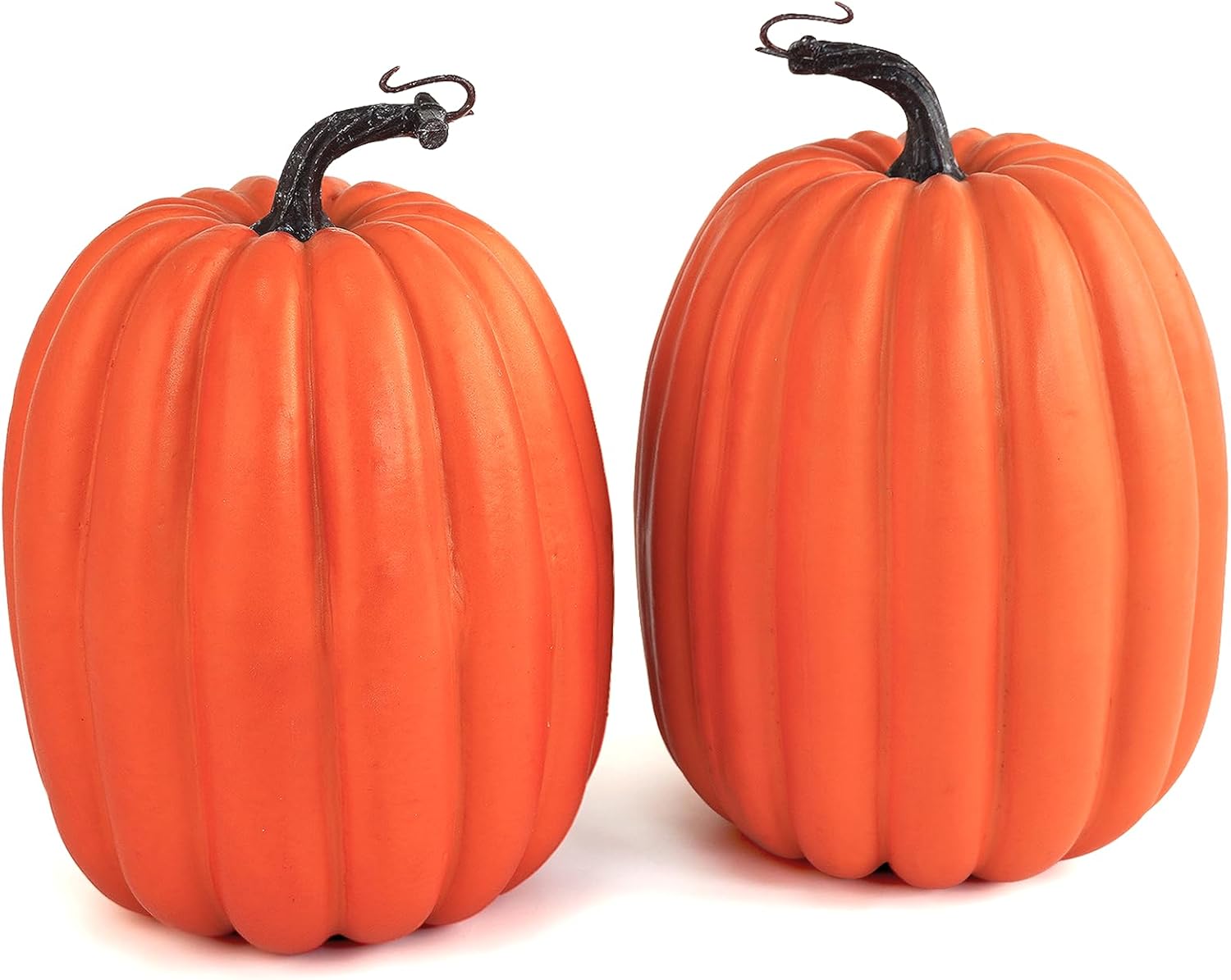 Artmag 8 Inch Artificial Pumpkins 2PCS Fall Decor