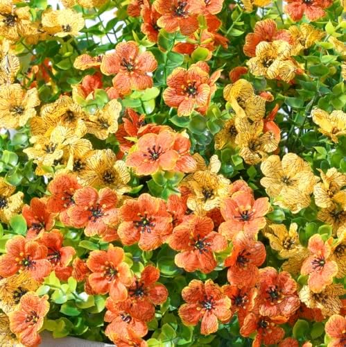 HyeFlora Artificial Fall Flowers Faux Mums Plants