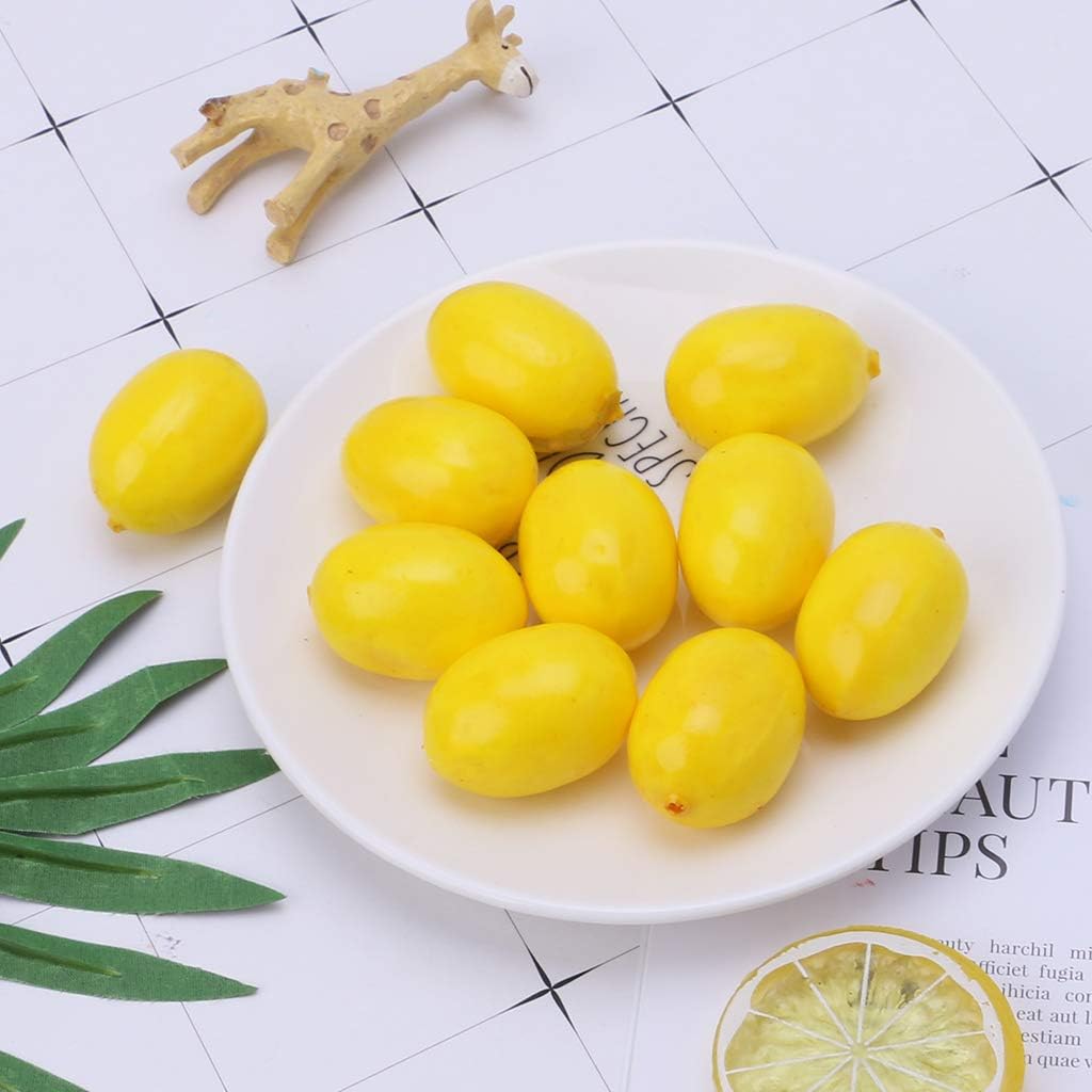 20pcs Artificial Lemon Display for Home Party Decor