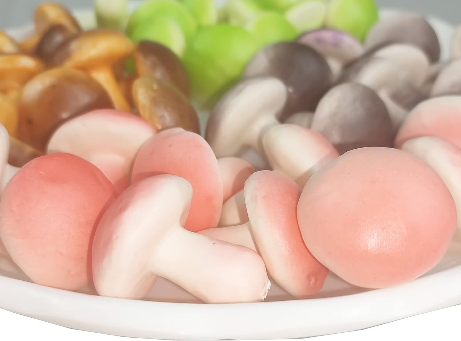 Mini Artificial Mushroom Decoration 40 PCS Set