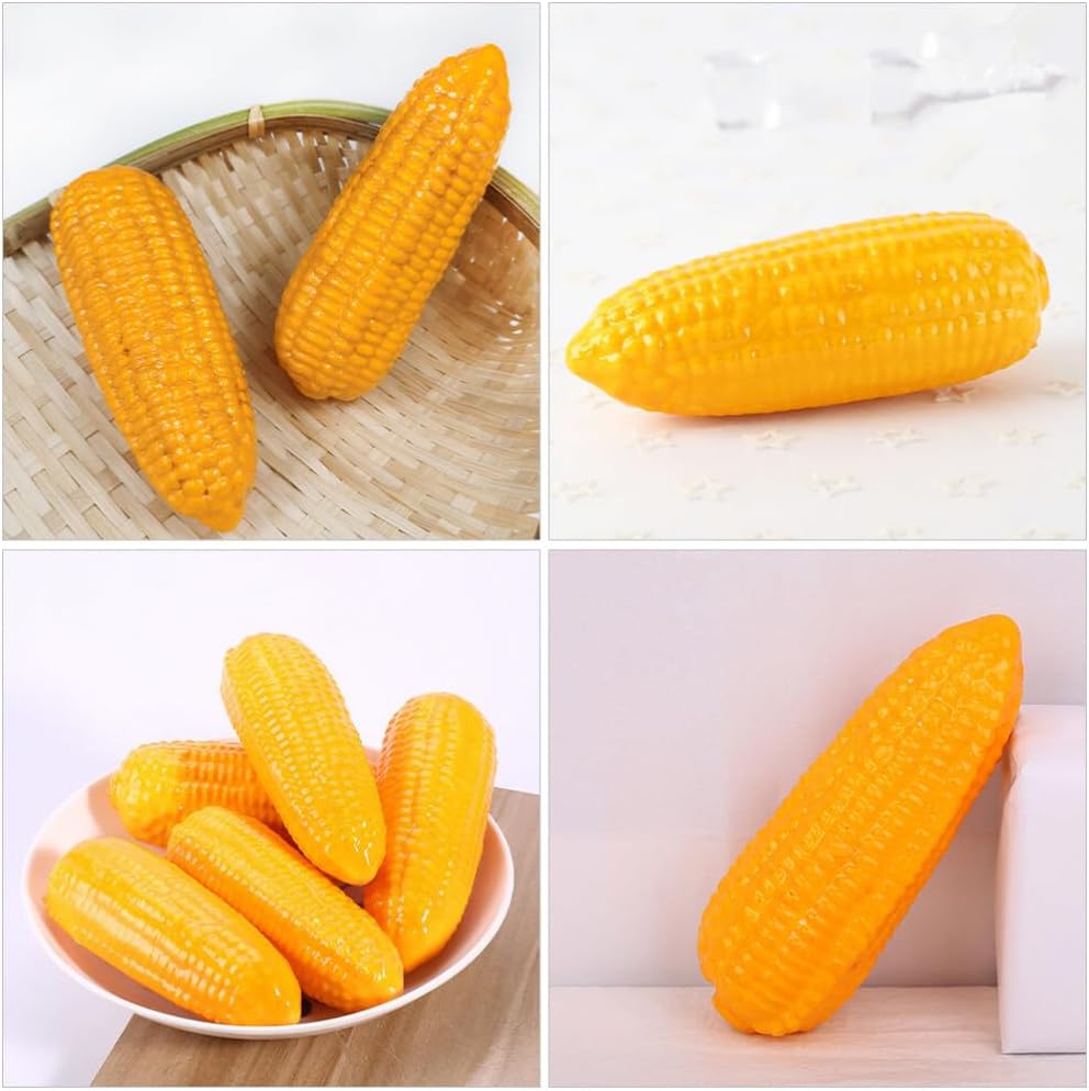 Garneck 4pcs Artificial Corn Realistic Decorative Props