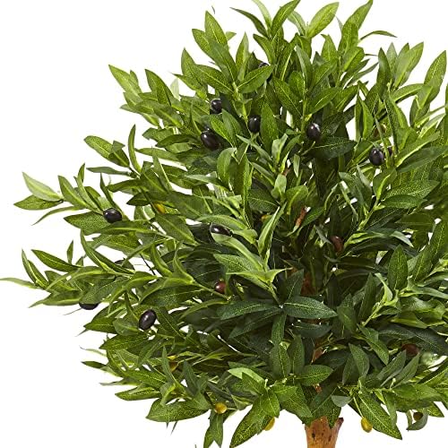 Nearly Natural 34in Olive Topiary Artificial Tree UV Resistant
