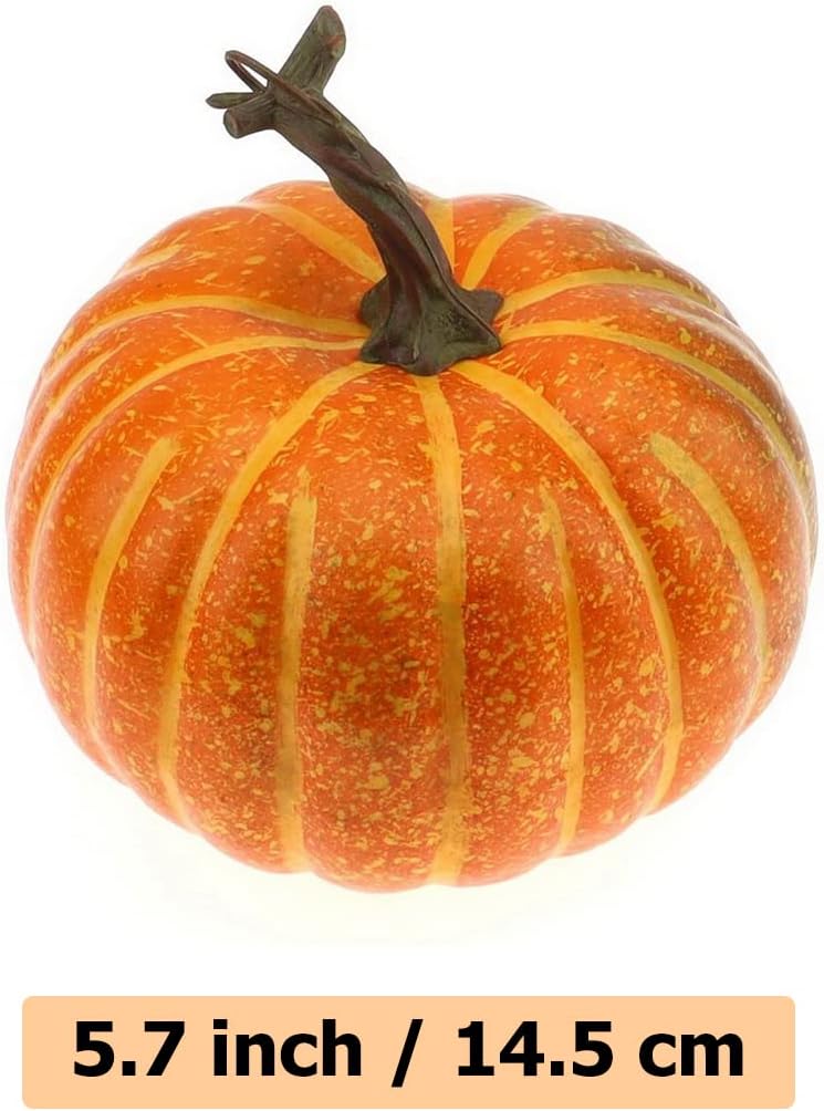 Gresorth 14cm Fake Yellow Pumpkin Artificial Decor