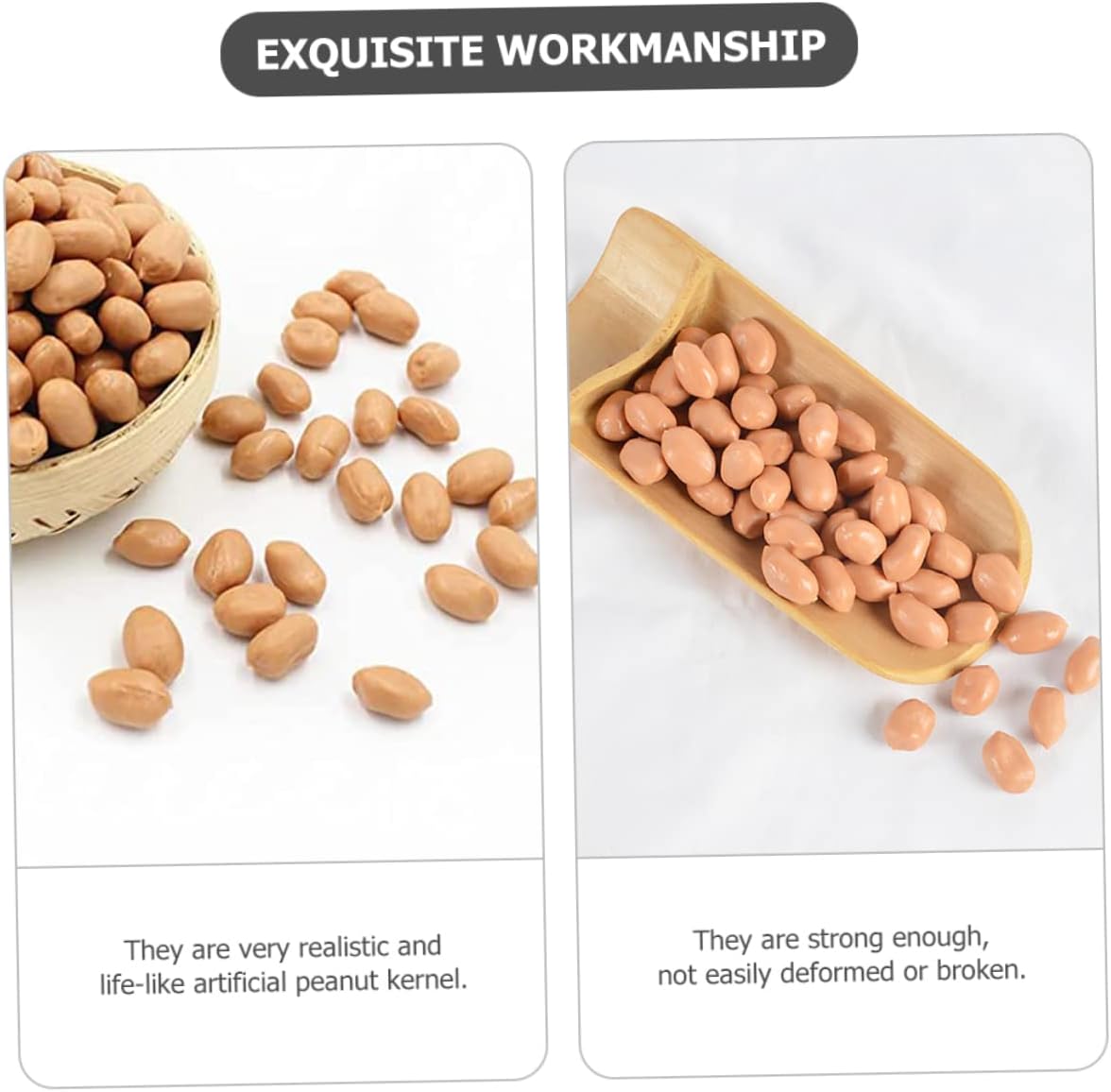 Happyyami Artificial Peanut Kernels for Photography Props