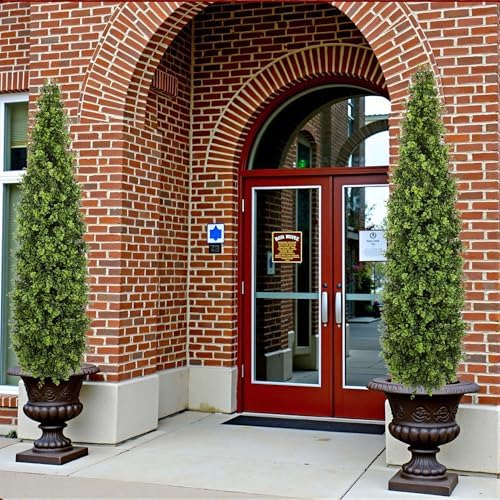 5FT Artificial Boxwood Topiary Tree 2 Pack for Home Office Garden