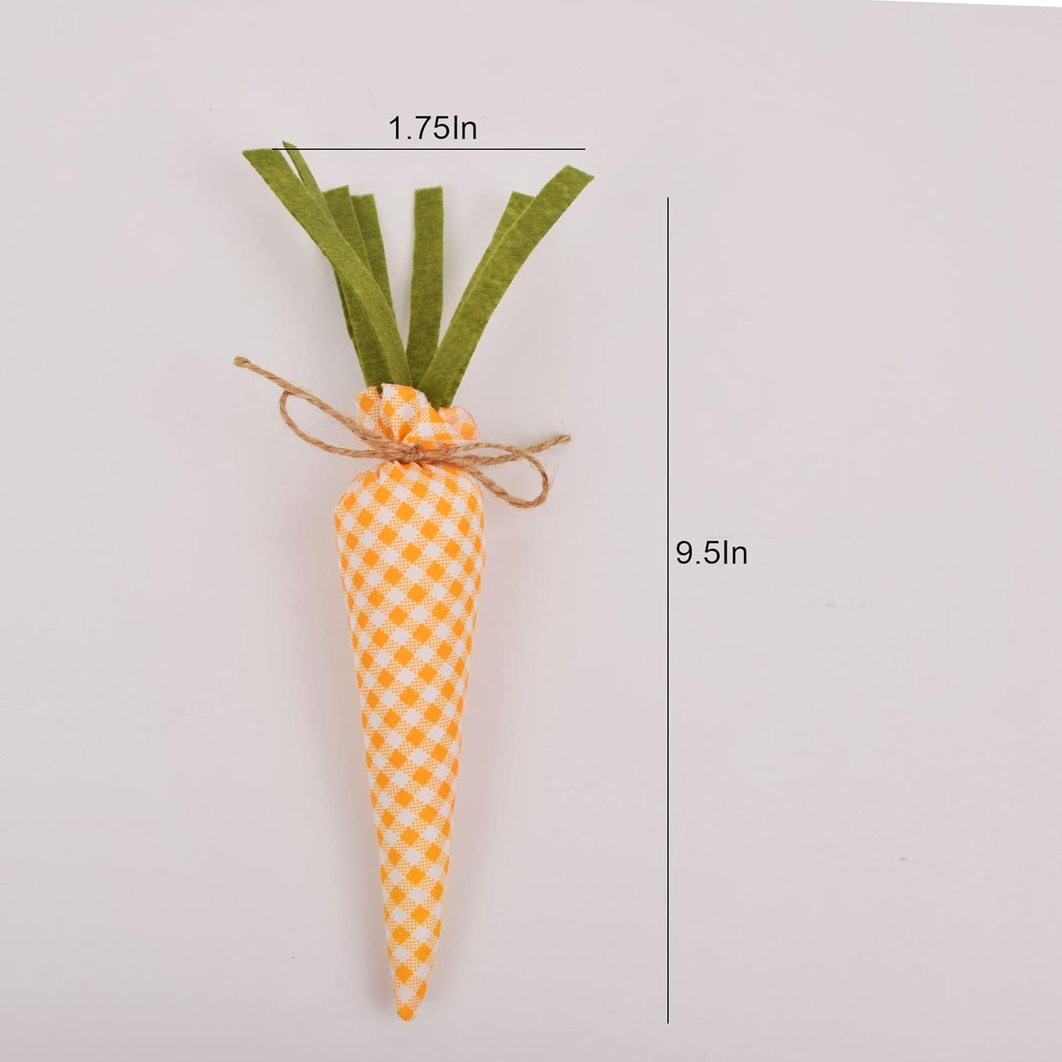 KiaoTime 8 Piece Fabric Carrot Decor Set