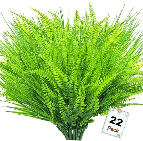 22 Bundles Artificial Plants for Outdoor Decor