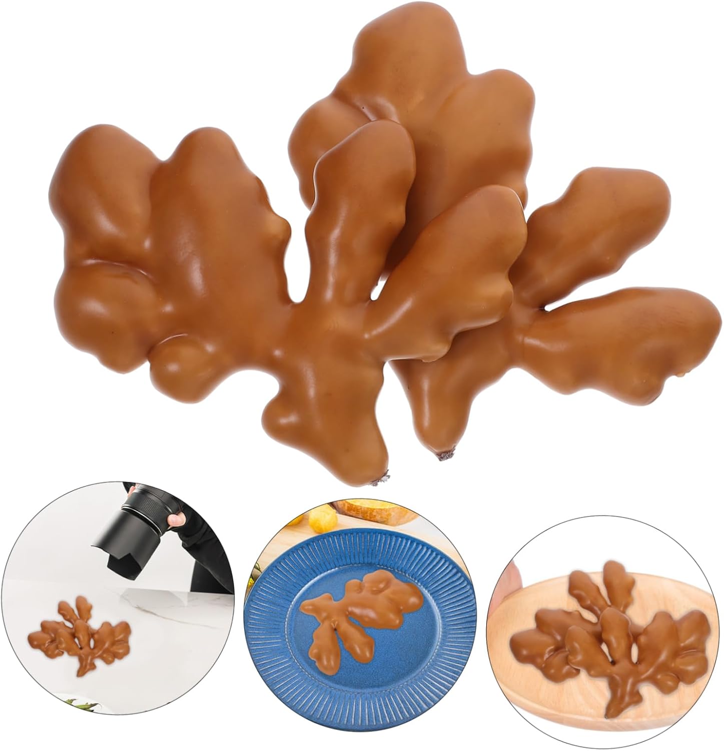 2pcs Lifelike Artificial Ginger for Home Decor and Halloween