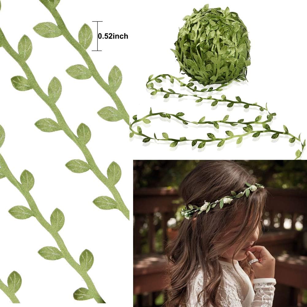 65 Ft Artificial Eucalyptus Leaf Garland for Decor