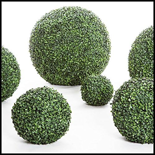 Windowbox 11 Inch Artificial Boxwood Sphere Outdoor Rated