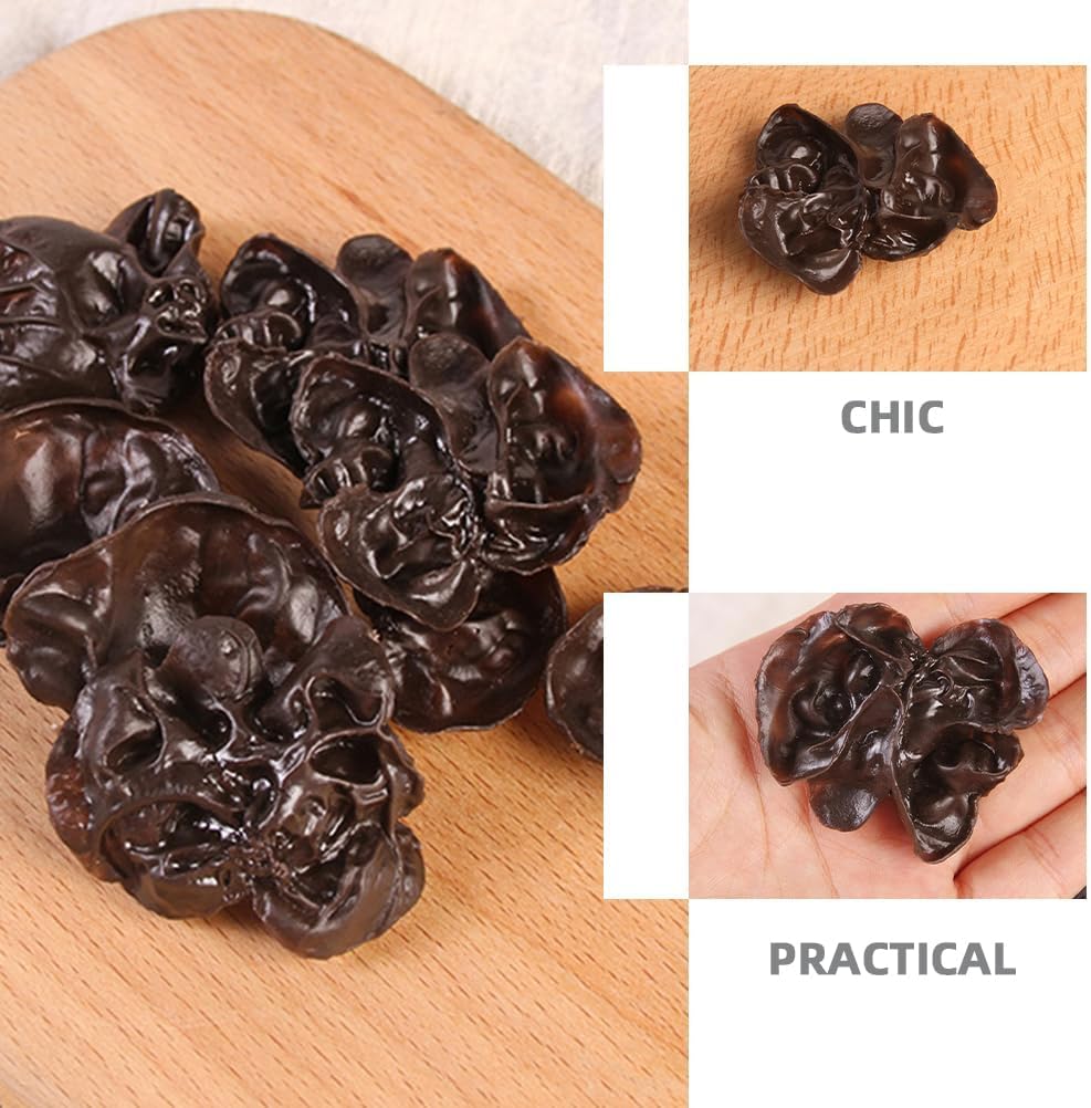 LUOZZY Artificial Black Fungus 15pc Display Props