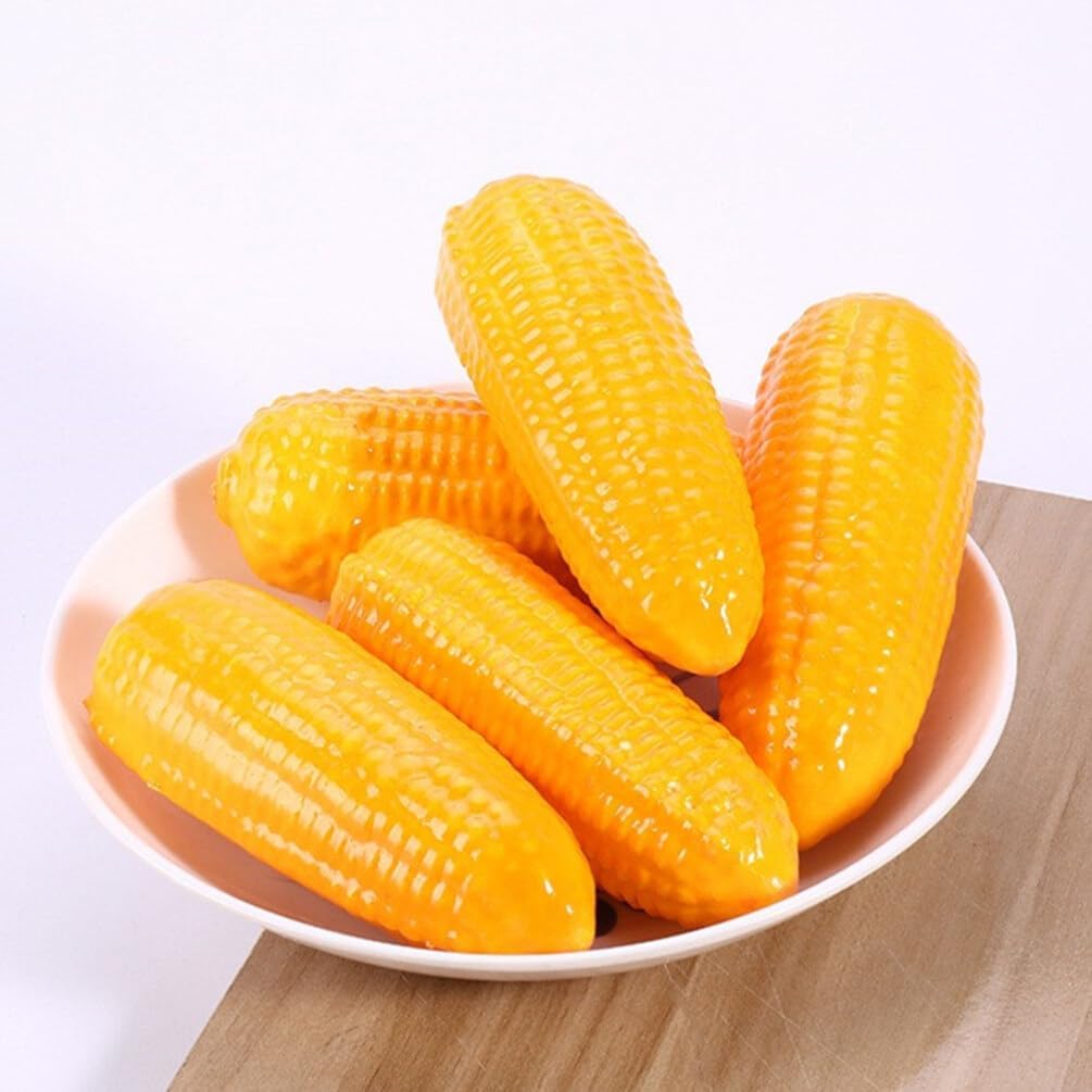 Garneck 4pcs Artificial Corn Realistic Decorative Props